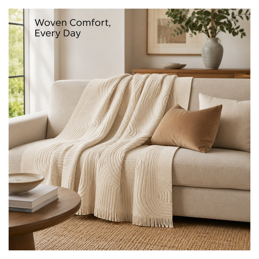 Contour Weave Throw Blanket