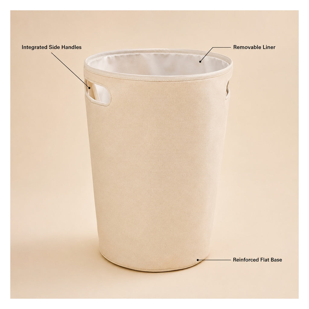 Tapered Canvas Laundry Hamper