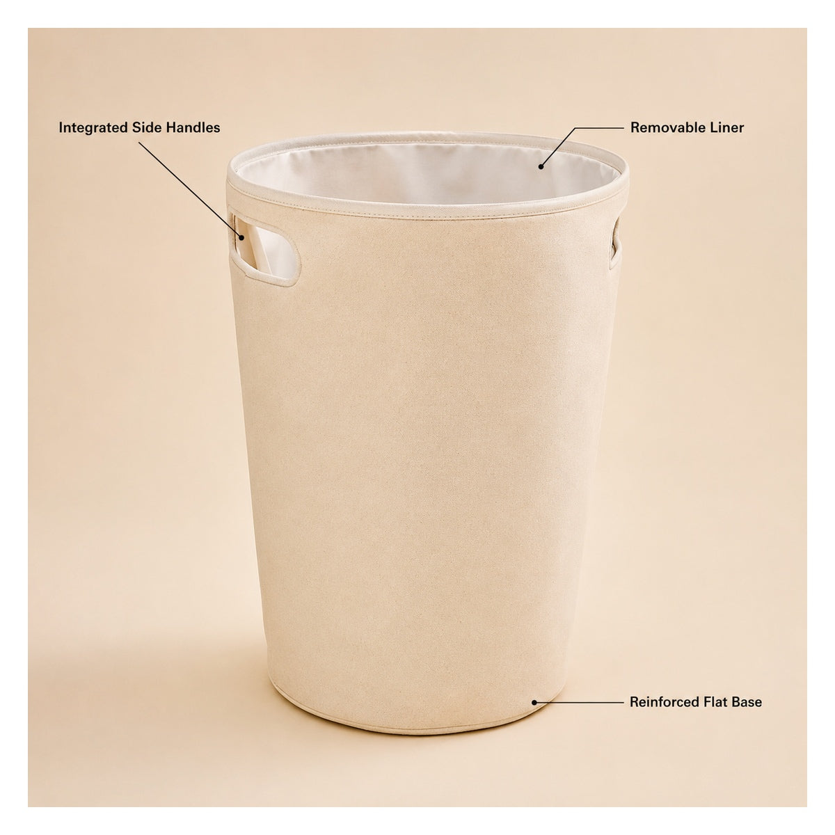 Tapered Canvas Laundry Hamper