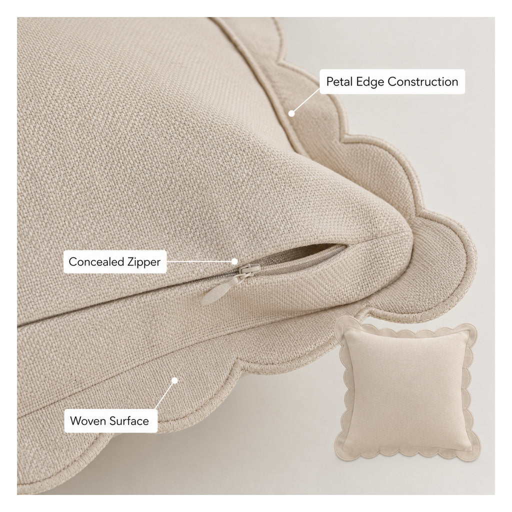 Petal Edge Cushion Cover